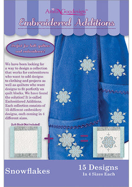 Mini - Snowflakes - Embroidered Additions