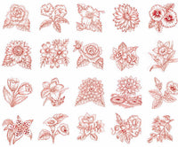 Floriani - Toile La Joie - Embroidery Joy in Red