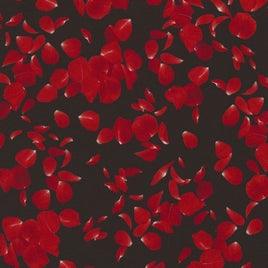 TT5051B Falling Rose Petals-Glamour Black (per metre)