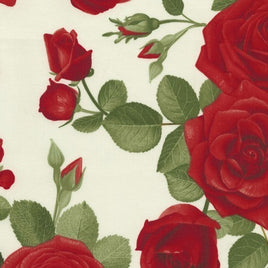 TT5053B Spaced Roses - Glamour Cream (per metre)