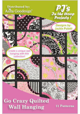 PJ's Go Crazy Quilted Wall Hanging