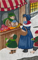 Christmas Village Tile Scene