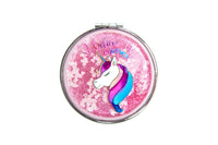 Compact Mirror- Pink Unicorn Believer