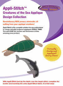 Appli-Stitch: Creatures of the Sea Applique Design Collection