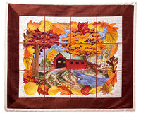 Covered Bridge Tile Scene