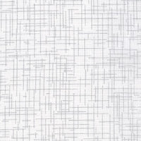 RK14476-303 BLANC  Quilters Linen - White/Grey/Silver