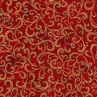 RK16583-91 CRIMSON Winter Grandeur - Red/Gold