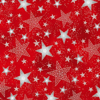 RK16584-93 SCARLET Winter Grandeur - Red/White/Silver