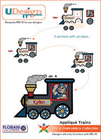 Floriani U-Design It - Applique Trains (FTCU ONLY)