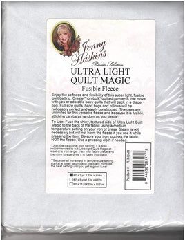 Jenny Haskin's Ultra Light Quilt Magic Fusible Fleece - Multiple Sizes