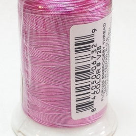 V28 - Deep Pink Variegated Thread - 1000 mtr spool