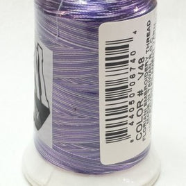 V48 - Royal Purple Variegated Thread - 1000 mtr spool