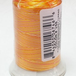 V55 - Yellow Orange Variegated Thread - 1000 mtr spool